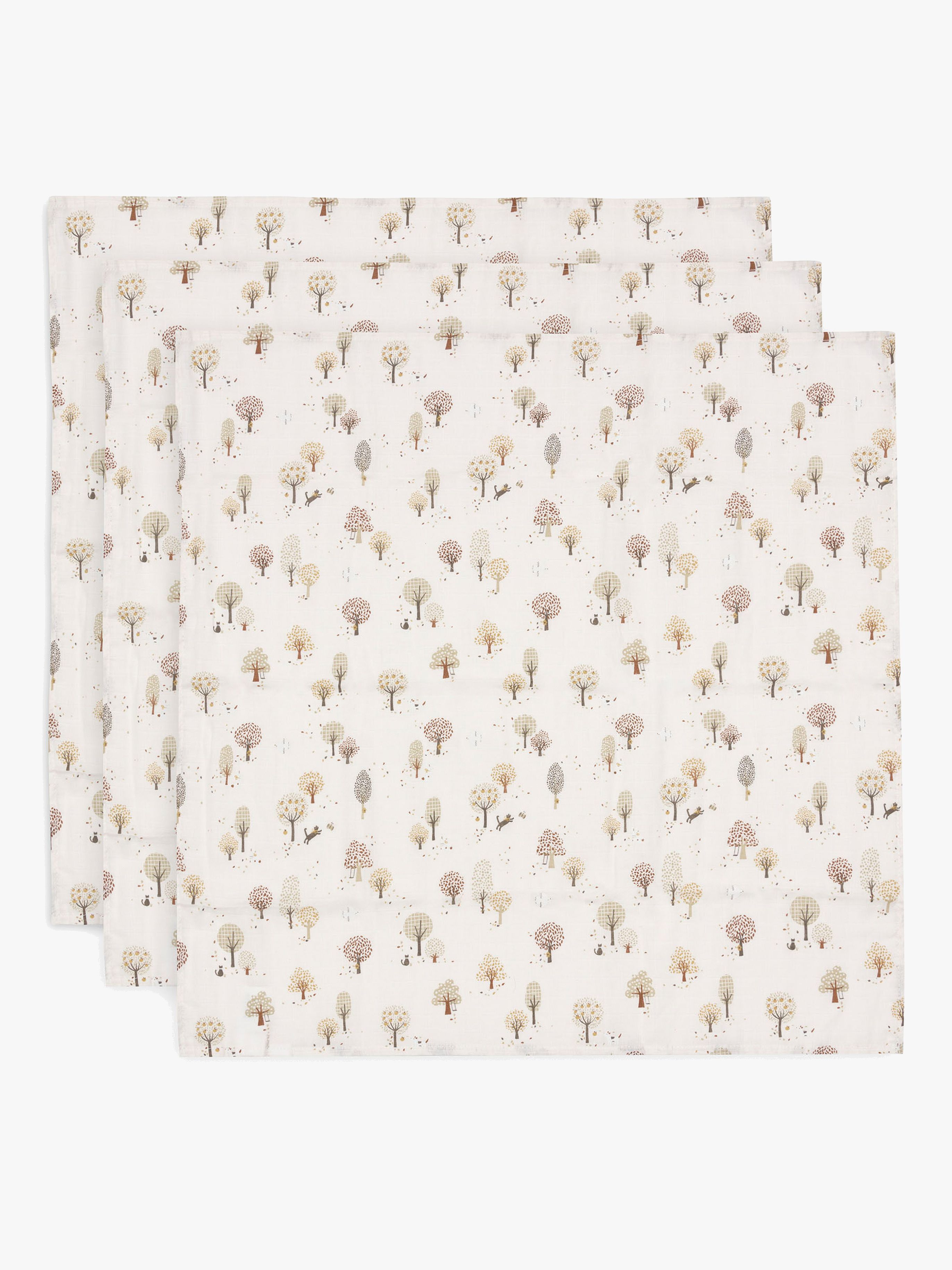 Jollein Muslinfilt 70×70 cm 3-Pack Tiny Park