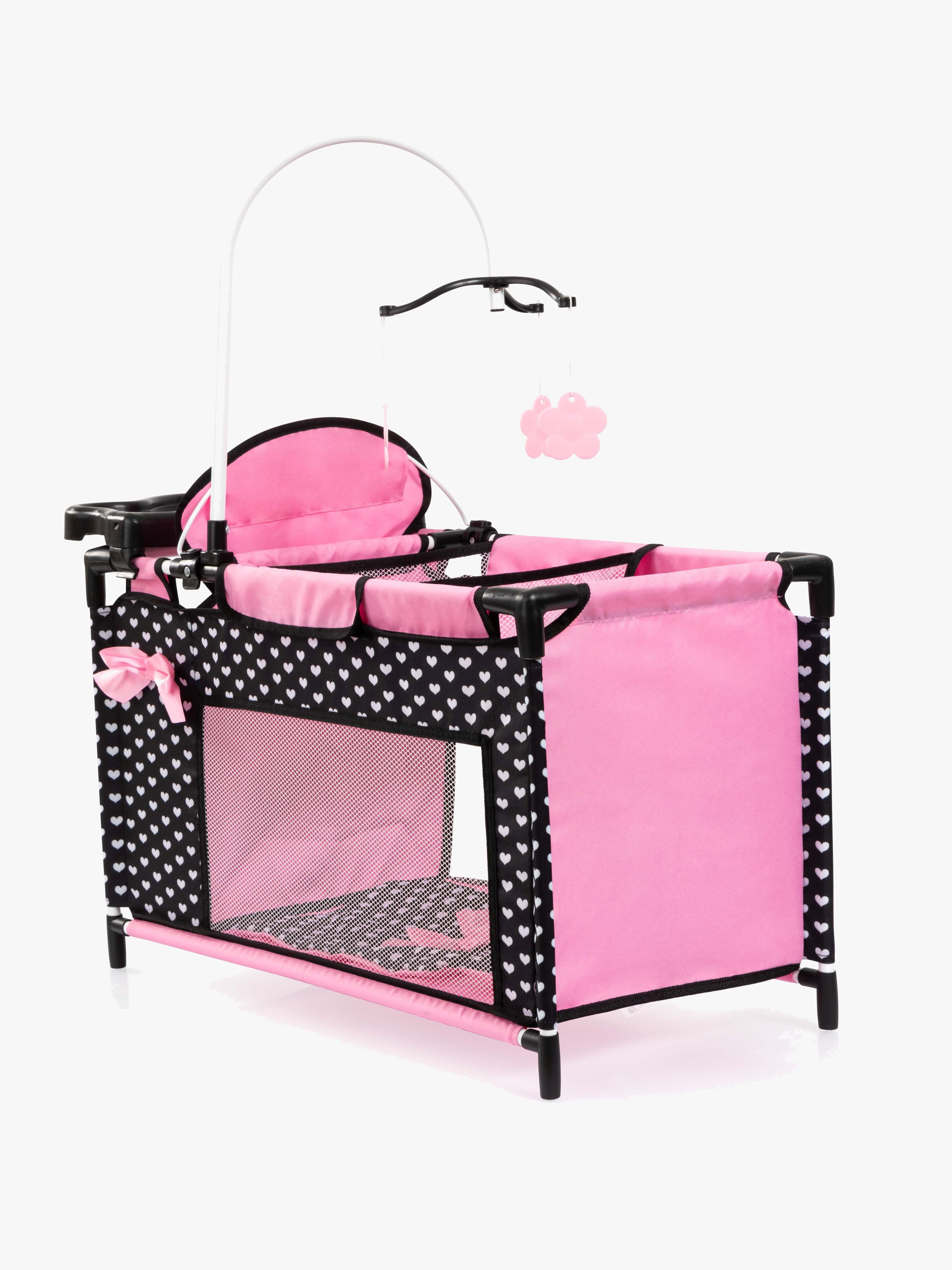 Bayer Design Docksäng Multi, Svart/Rosa