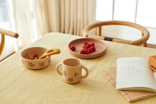 LIEWOOD Vivi  Mönstrat Matset Silikon, Butterfly/Apple blossom