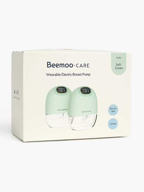 Beemoo CARE Wearable Slim Elektrisk Bröstpump Dubbel, Soft Green