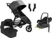 Baby Jogger City Mini GT 2.1 Duovagn inkl. Maxi-Cosi CabrioFix & Bas, Stone Grey/Jet Black