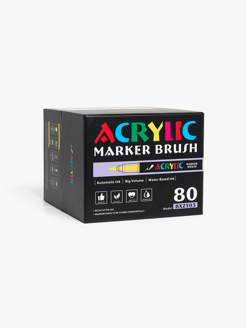 Fippla Akrylpennor 80-Pack