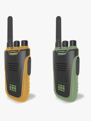 Kidywolf KIDYTALK Walkie-talkies, Grön/Orange