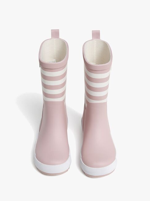 Nordbjørn Dagg Gummistövlar, Rosa/vit