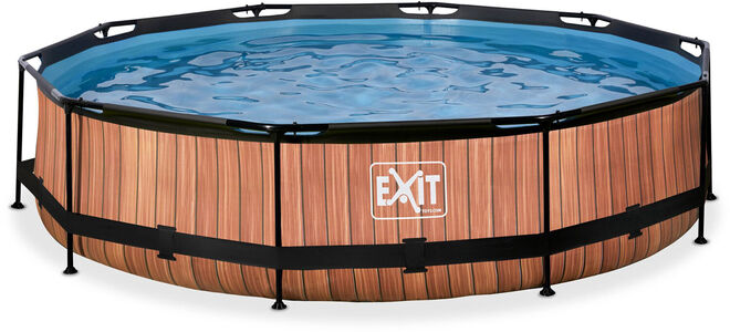 EXIT Pool Filterpump 360x76 cm, Brun