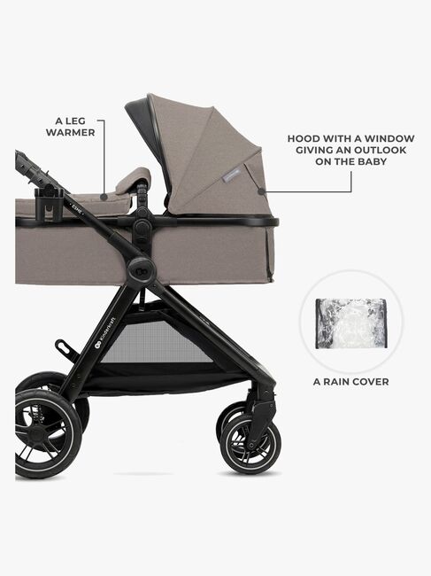 Kinderkraft ESME PRO 3-in-1 Duovagn Travelsystem, Sand Beige
