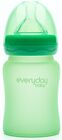 Everyday Baby Nappflaska Glas med Värmeindikator 150ml, Green