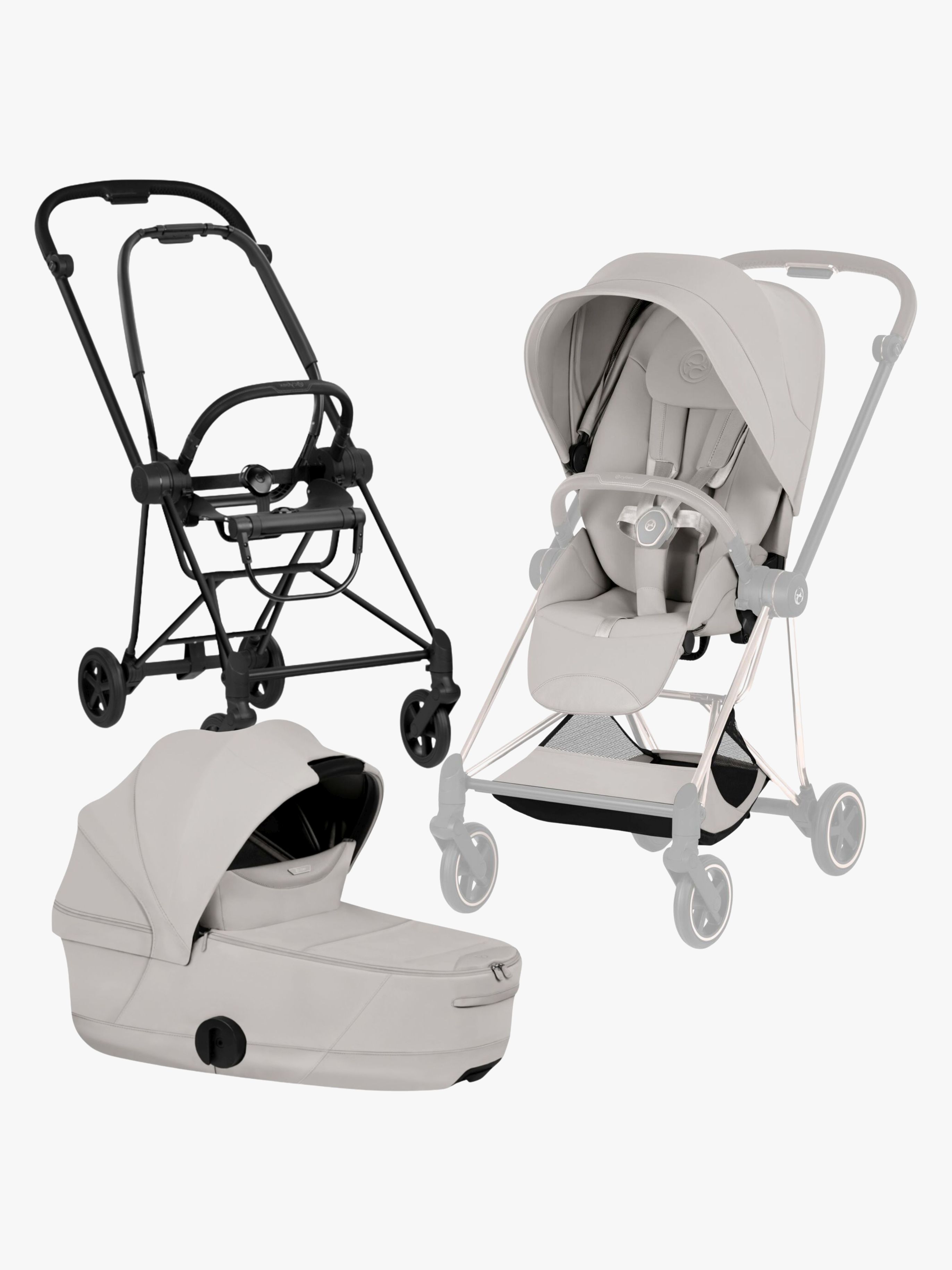 Cybex Mios Style Duovagn, Matt Black/City Grey