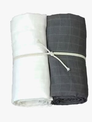 Mini Dreams Muslinfilt 2-pack, Vit/Grå