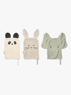 LIEWOOD Sylvester Tvättlappar 3-Pack, Dove Blue Mix