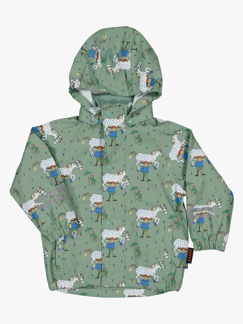 Geggamoja  Fodrat Regnställ Pippi Långstrump, Grön