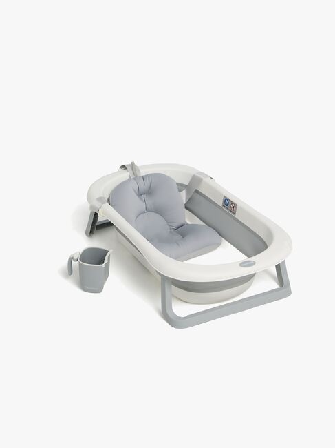 Beemoo CARE Assist Badbalja inkl. Badstöd & Sköljkanna, White/Grey