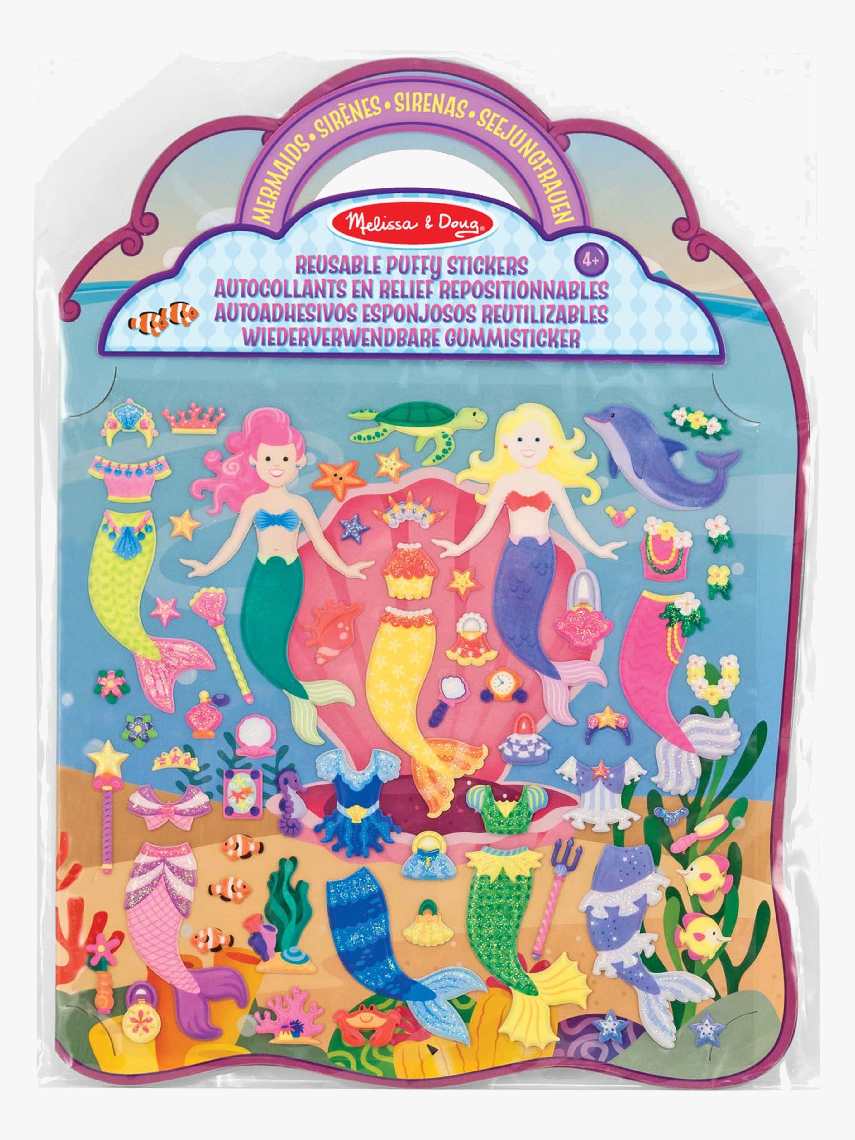 Melissa &  Doug Klistermärkesbok Sjöjungfrur 65 st