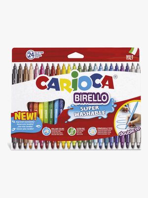 Carioca Birello Dubbelspets Fiberpennor 24-Pack