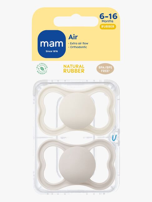 MAM Air Naturgummi Nappar 6-16m, Neutral