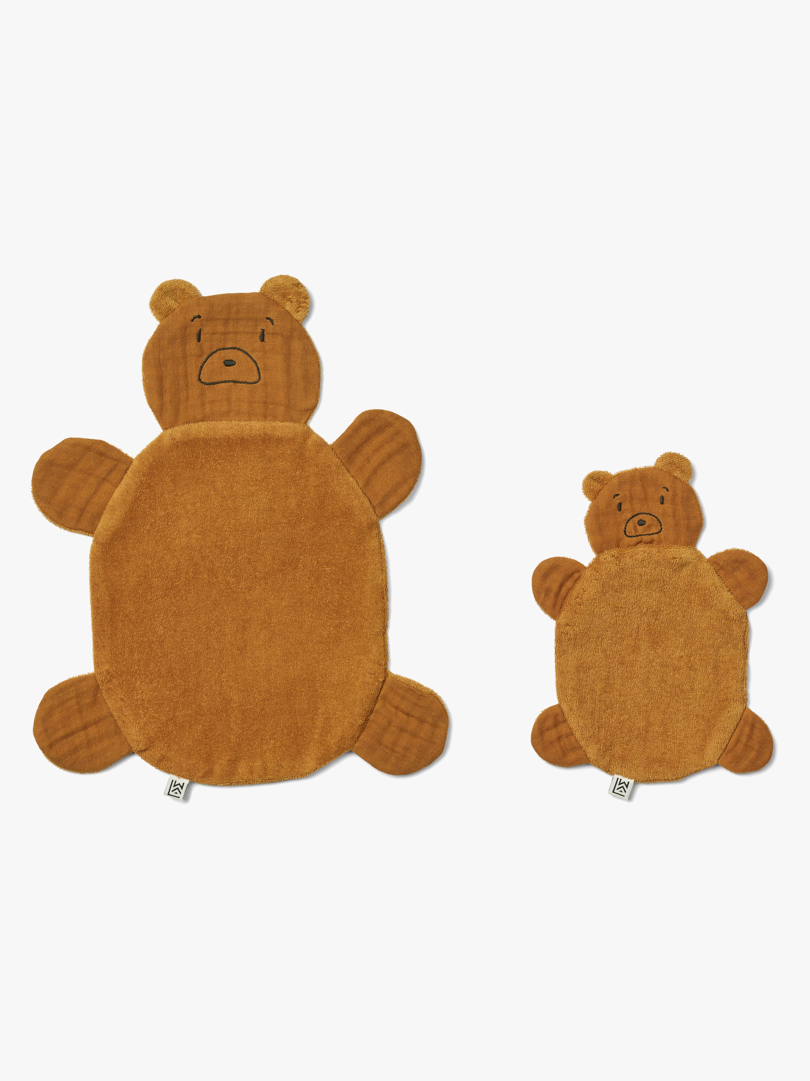 LIEWOOD Janai Snuttefilt 2-Pack Mr Bear/Golden Caramel