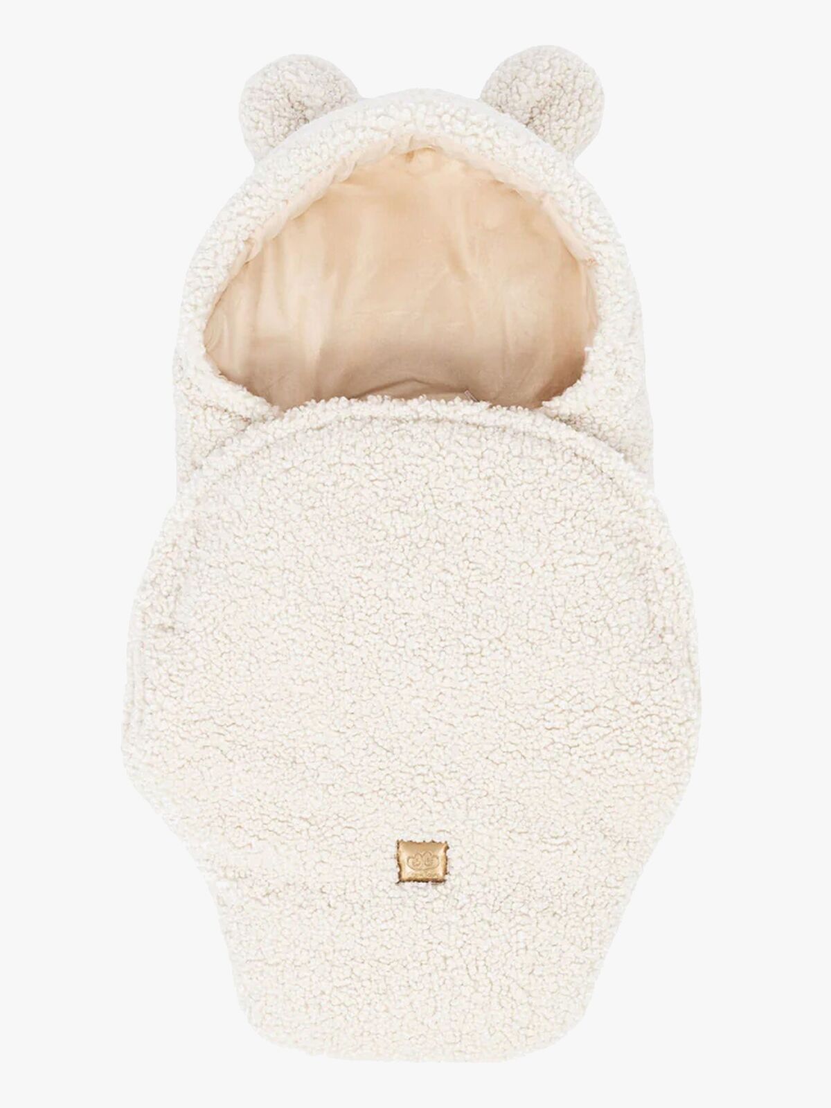 MeowBaby Bearly Swaddler med Björnöron, Cream