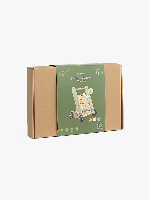 Alice & Fox Lära-gå-vagn Bondgård, Grön