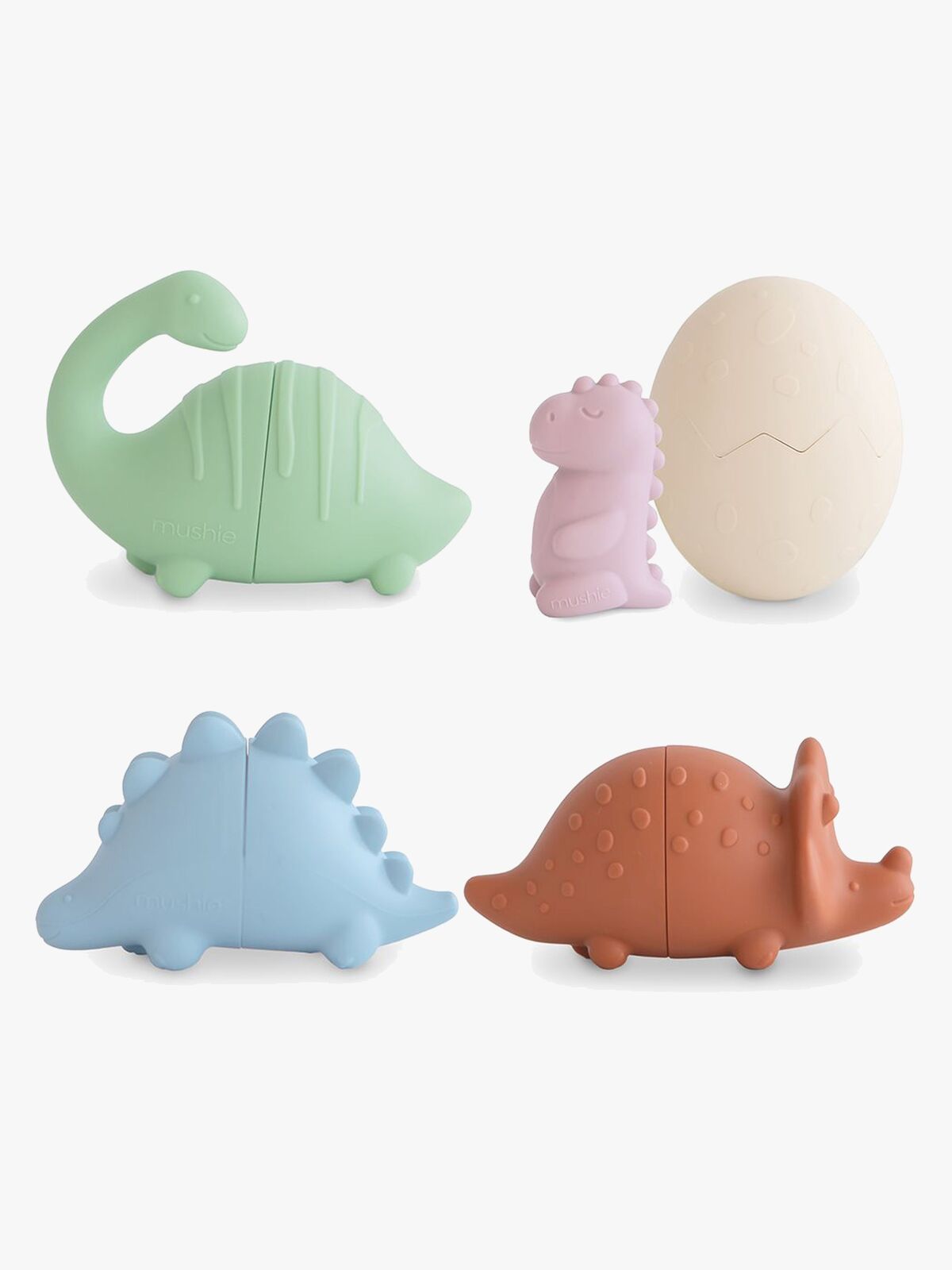 Mushie Badleksaker Dinosaurier 5-Pack