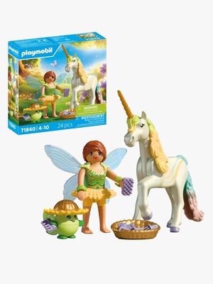 Playmobil Fantasy & Magic 71840 Samleenhjørning: Regnbueblomst Med Fe