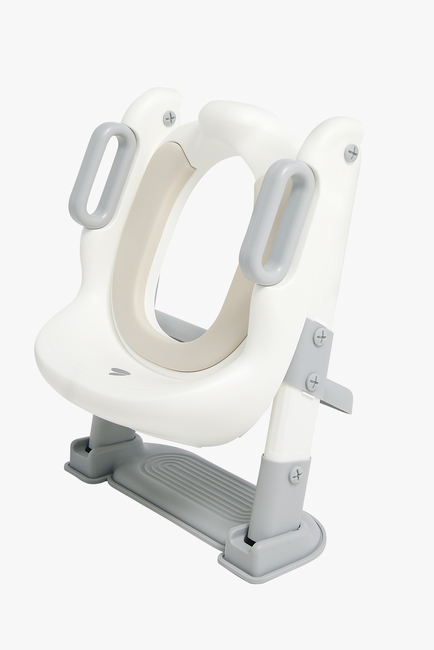 Beemoo CARE Assist Toalettsits med Stege, Grey/White