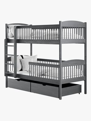 Lano Meble LUNA Våningssäng 90x200, Graphite