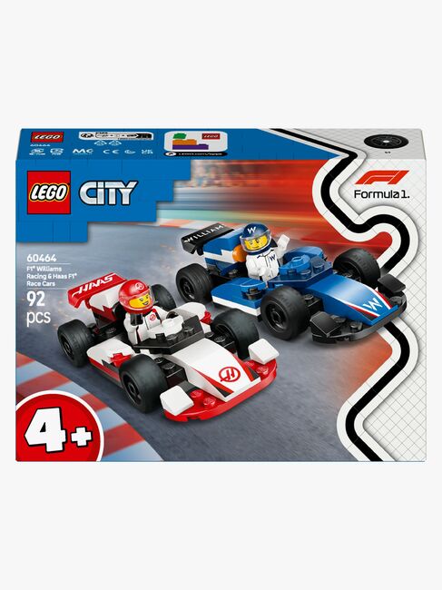 LEGO City 60464 F1 Williams Racing & Haas F1 racerbilar