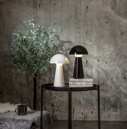 Star Trading Bordslampa Mushroom, Svart