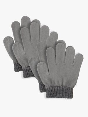 Lindberg Sundsvall Fingervantar Ullmix 2-Pack, Grey/Anth