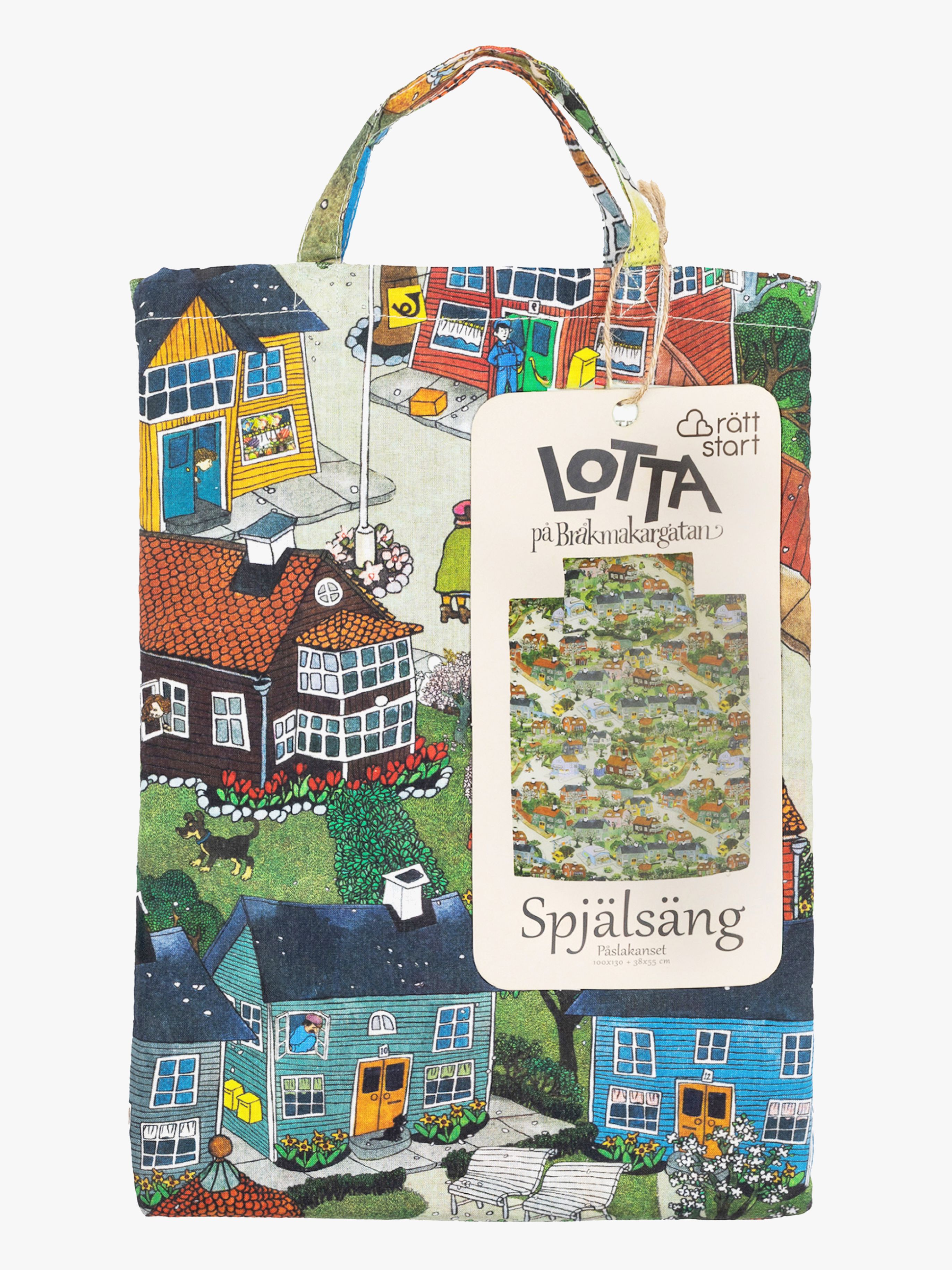 Lotta på bråkmakargatan Bäddset Spjälsäng 100x130