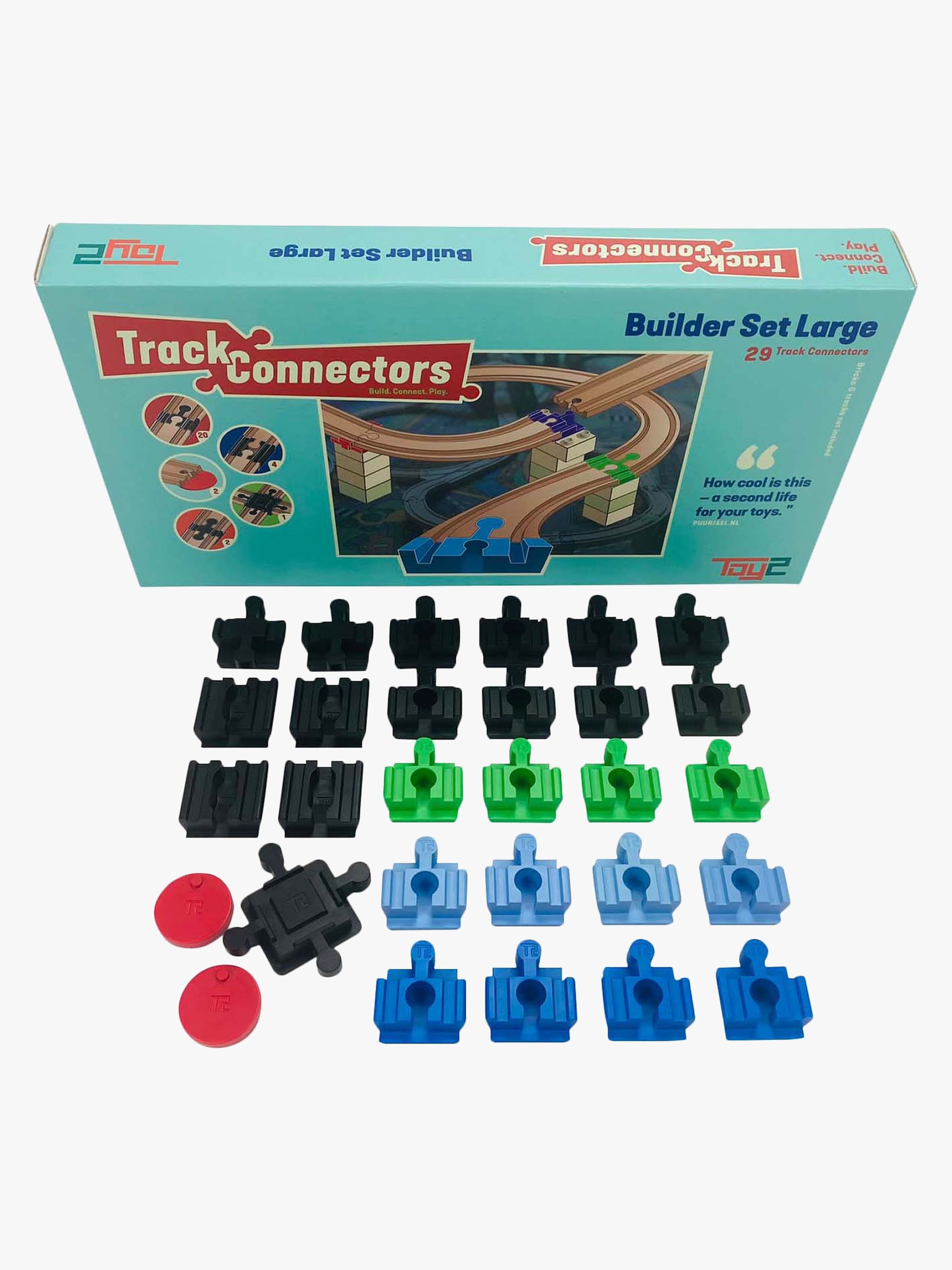TOY2 Track Connector Builder Set Large Kopplingar