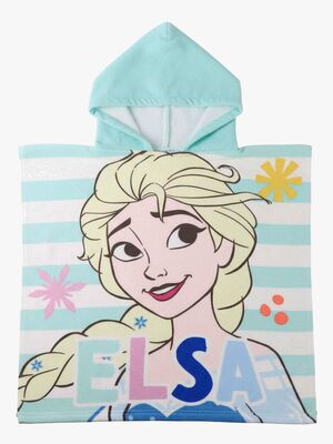 Disney Die Eiskönigin Strandponcho Mikrofaser, Mehrfarbig