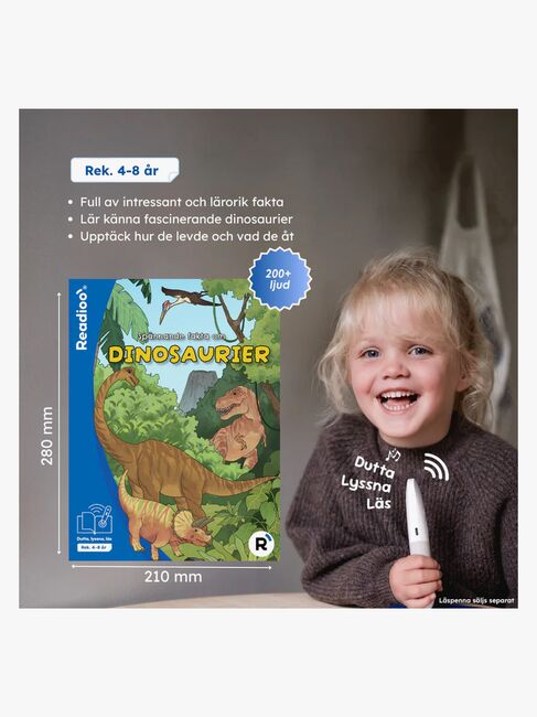 Readioo Interaktiv Bok Spännande fakta om dinosaurier