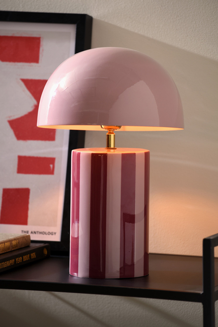 PresentTime Rayado Bordslampa, Dark Mauve/Soft Lavender