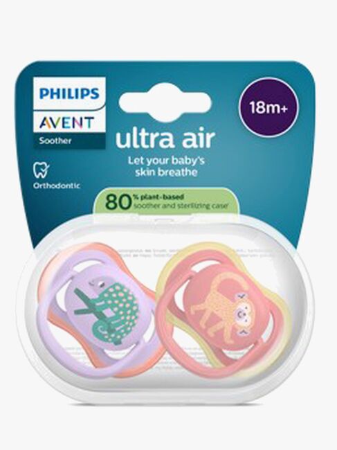 Philips Avent Ultra Air Napp 18m+ 2-Pack, Röd/Lila