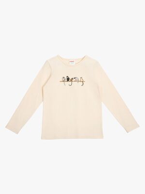 Pippi Langstrømpe x Martinex Strongest Girl T-shirt, Kitt
