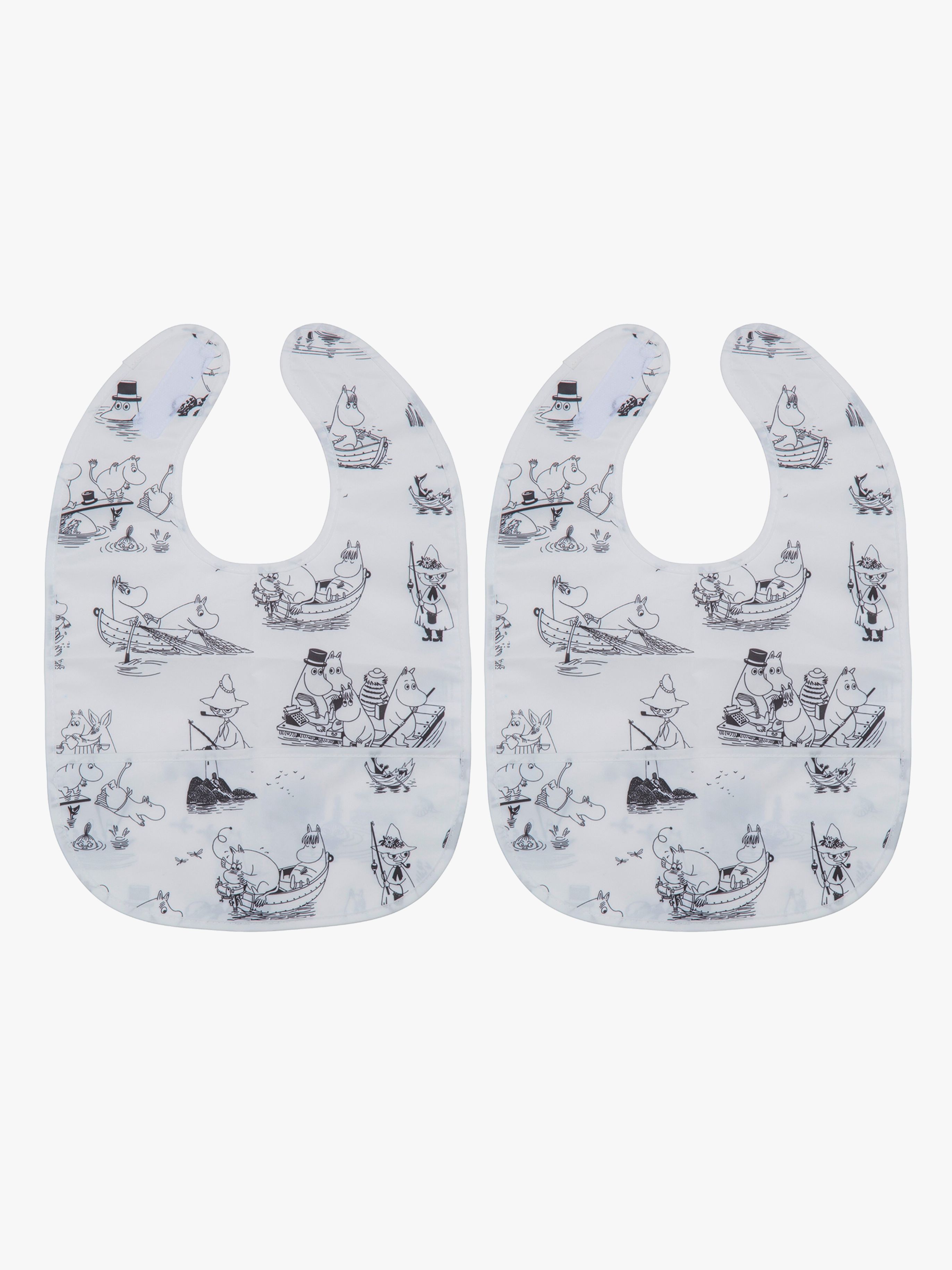 Mumin Haklapp 2-pack Svart/vit