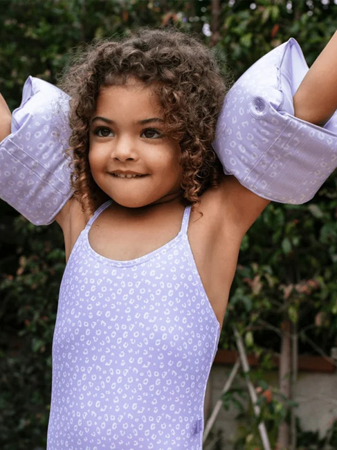 Swim Essentials Armpuffar, Lila Leopard