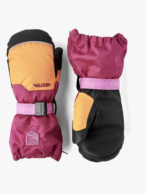 Hestra Baby Zip Vantar, Orange/Orchid