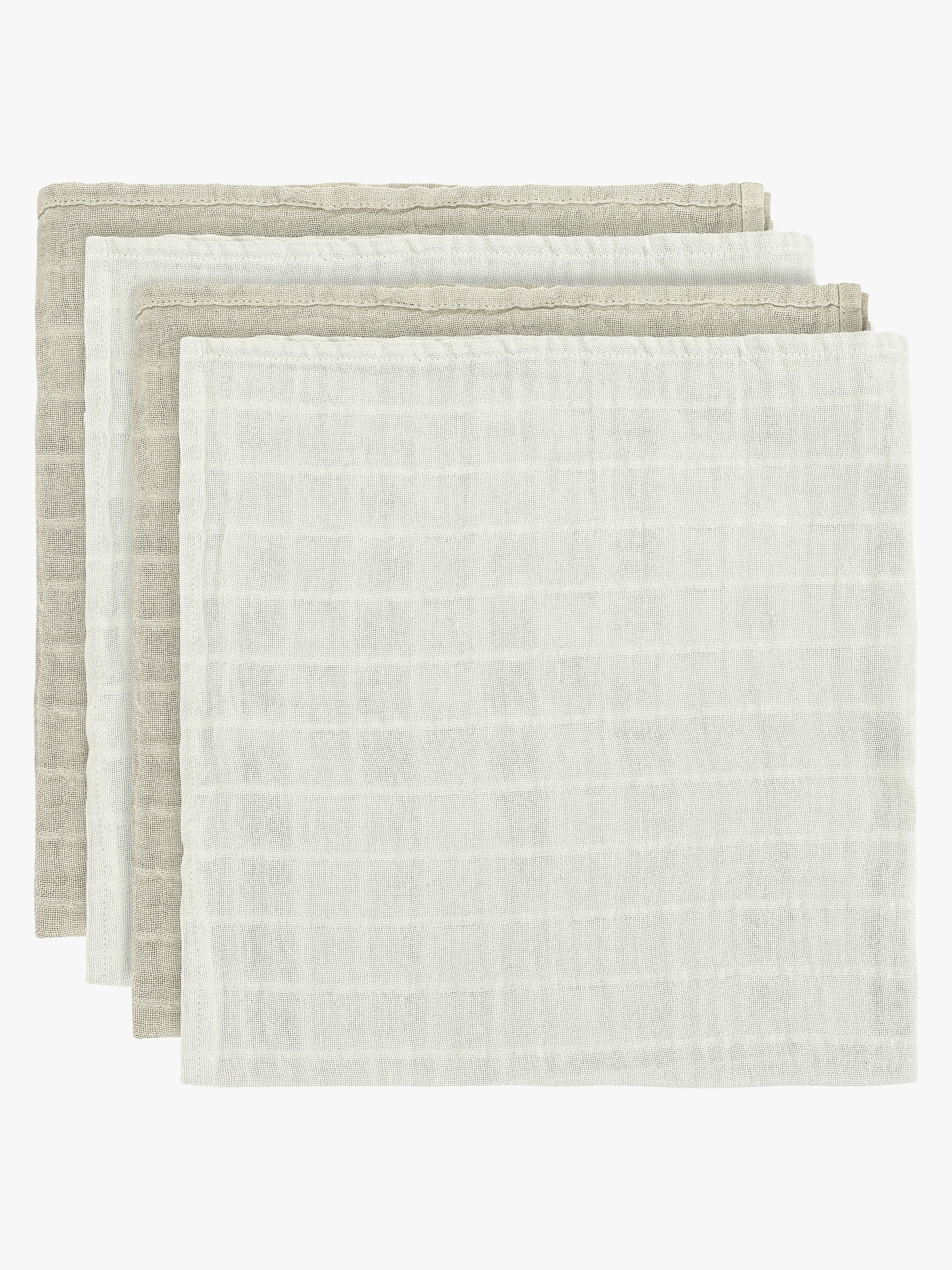 Pippi Muslinfilt 4-Pack, Dried Sage