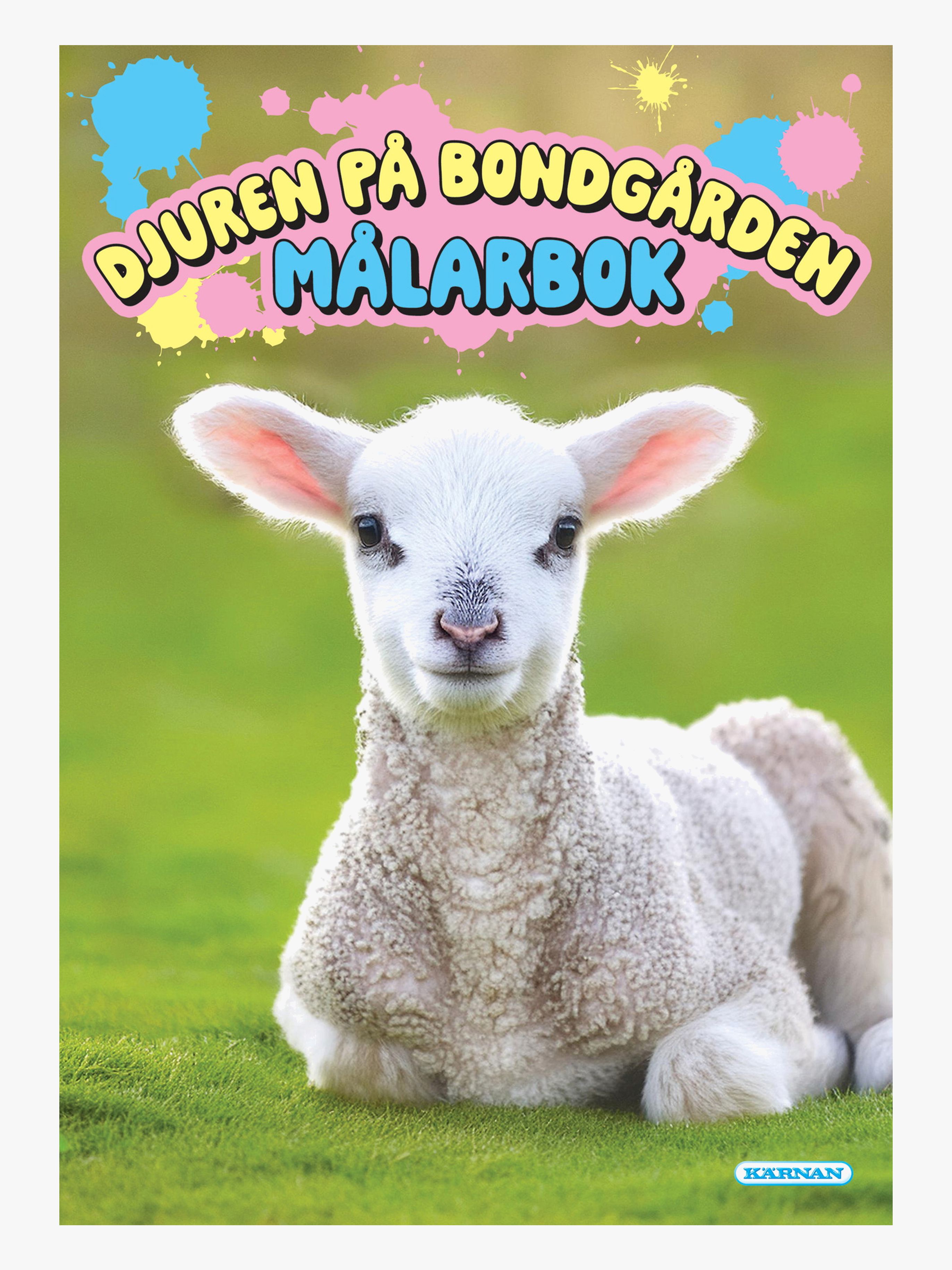 Kärnan Djuren På Bondgården Målarbok