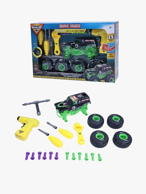 Monster Jam Mechanix Build N ReBuild Grave Digger Bil 1:18 2152151_5004584-2139_1.jpg