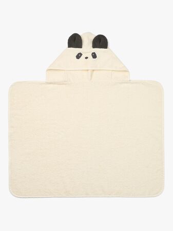 LIEWOOD Vilas Panda Handduk med Huva, Creme de la creme