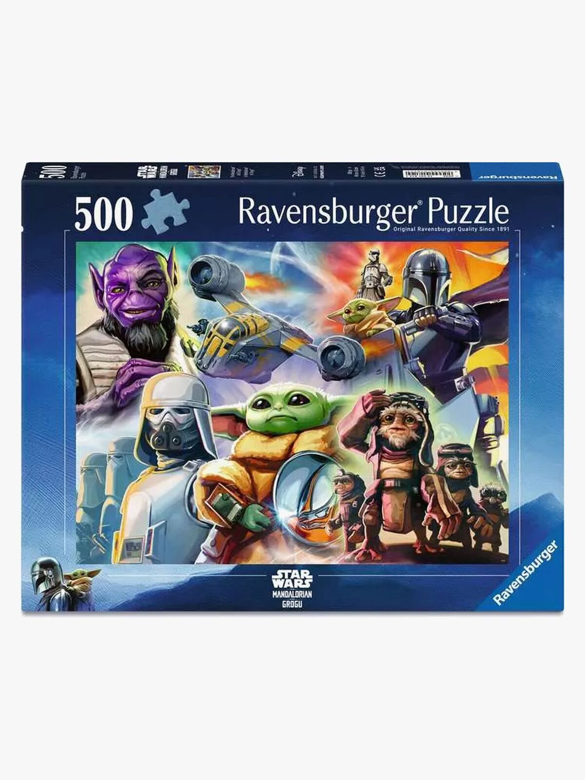 Ravensburger Star Wars Pussel The Mandalorian and Grogu 500 Bitar