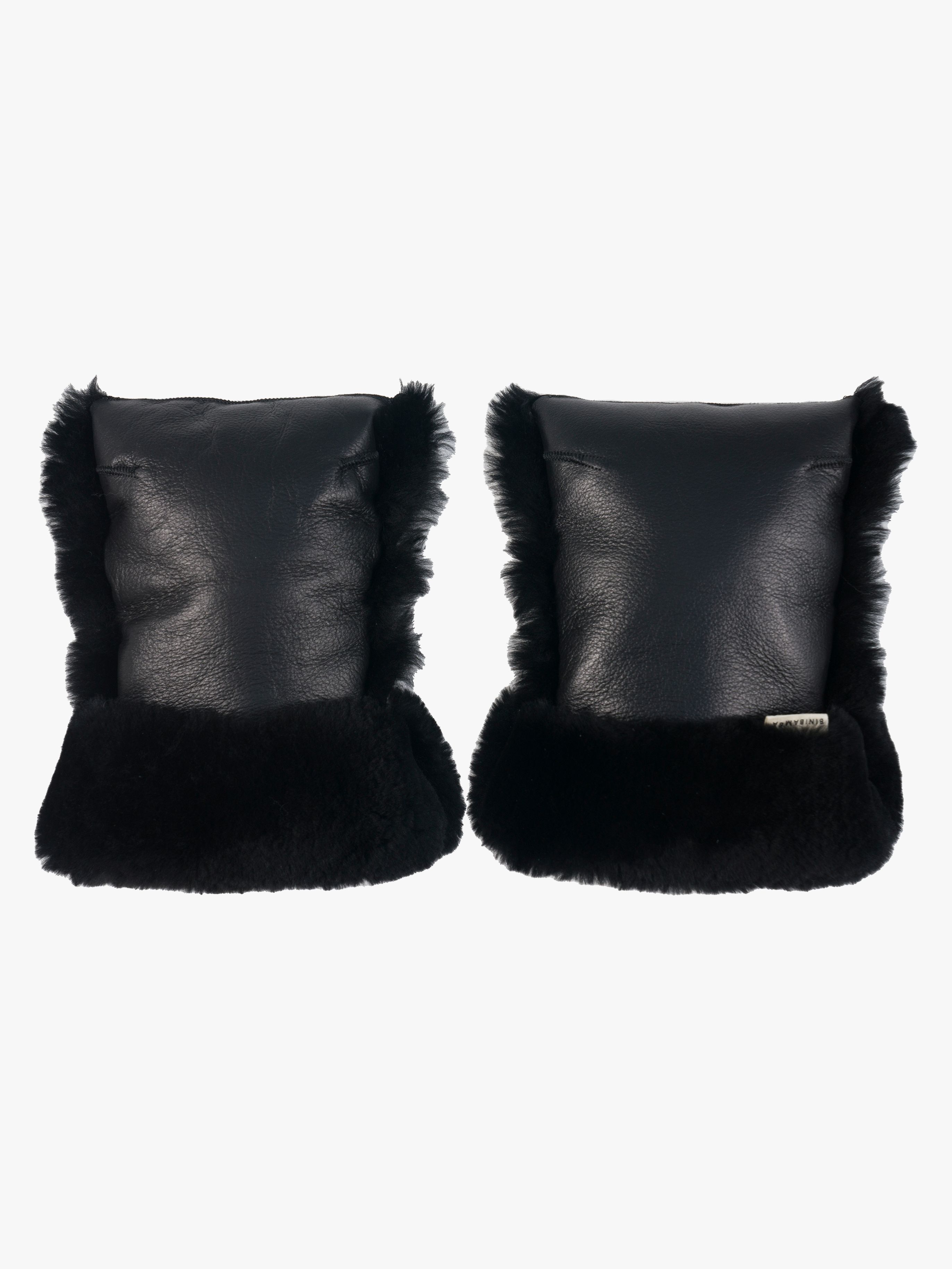 BINIBAMBA Fårskinn Coated Buggy Handvärmare, Noir