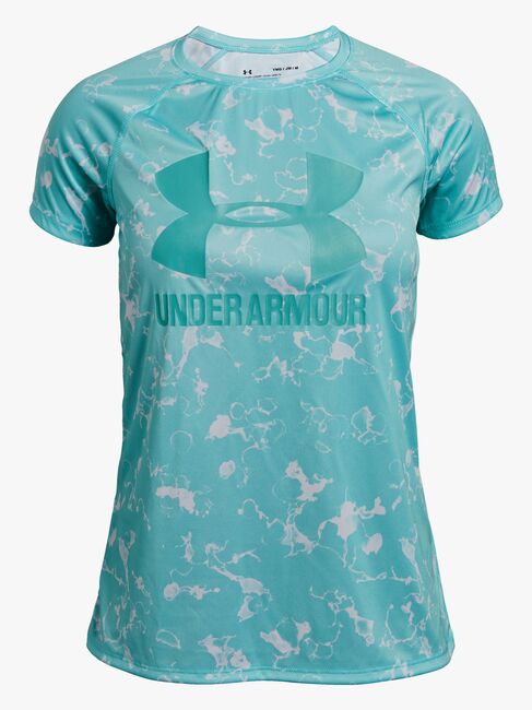 Under Armour Big Logo Tee Novelty SS Träningströja, Neo Turquoise