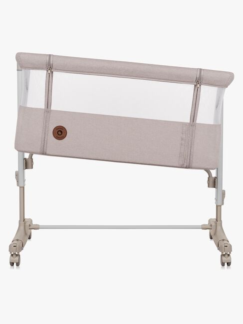 Lionelo Aurora Bedside Crib 3-in-1, Beige Cappuccino