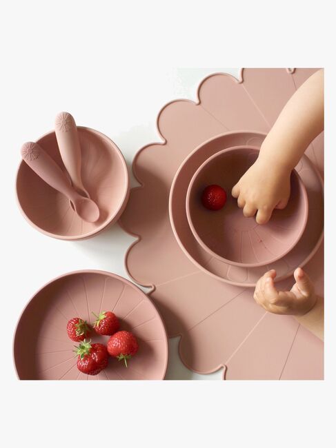 Cam Cam Flower Tallrik Silikon, Earth