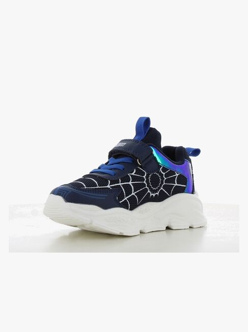 Marvel Spider-Man  Blinkande Sneakers, Navy/Cobalt Blue