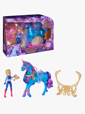 Unicorn Academy Figurset Isabel & River: Train & Glow